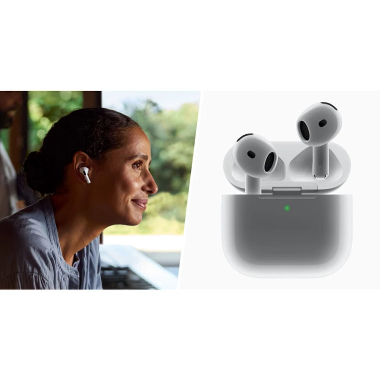 هدفون بلوتوثی اپل مدل AirPods 4 دارای نویز کنسلینگ