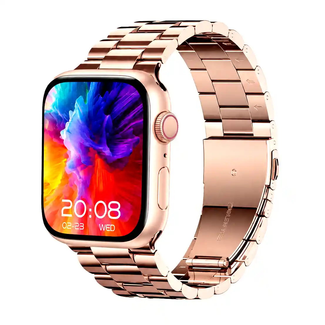 ساعت هوشمند زنانه ویسمی مدل WISME-X80 MINI سایز ۴۱ میلیمتری به همراه 3 عدد بند